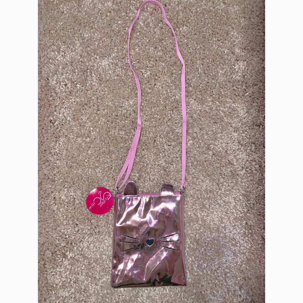🟣Chateau Critter crew pink hologram cat crossbody
